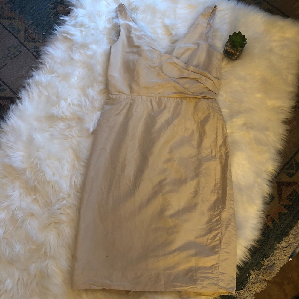 J Crew Champagne cocktail dress